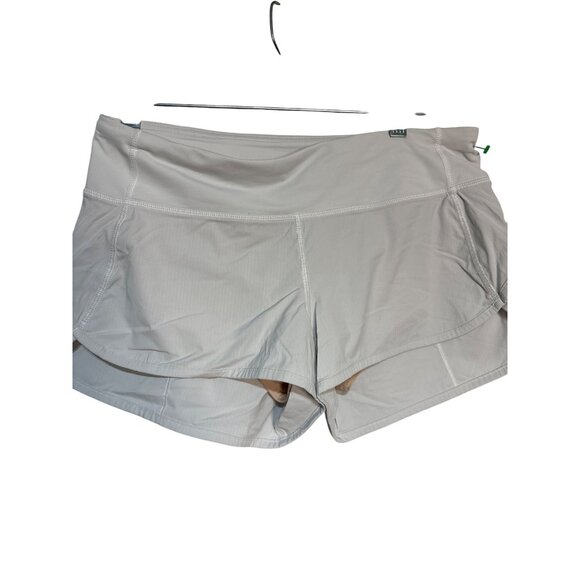 Lululemon Womens Light Gray Swiftly Tech Shorts Size‎ M - Picture 1 of 4